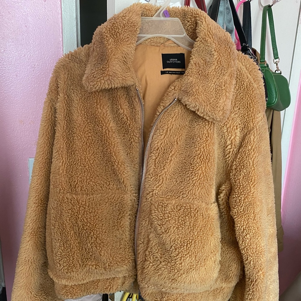 Cropped UO Teddy Coat
